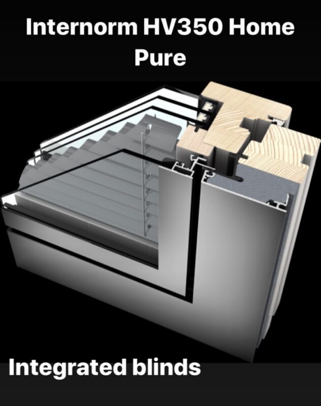 internorm home pure integrated blinds